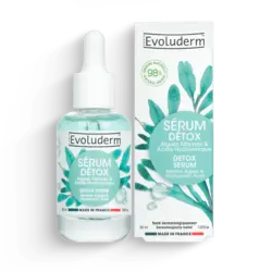مشخصات، قیمت و خرید سرم دتوکس اولودرم سم زدا و آنتی اکسیدان مناسب پوست های کدر evoluderm seum detox 3219