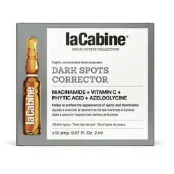 مشخصات، قیمت و خرید ویال صورت ضدتیرگی لاکابین آزلائیک اسید حذف لکه های تیره پوستی انواع پوست کد 2907 La Cabine Anti-dark Spots Ampoules