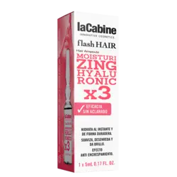 مشخصات، قیمت و خرید آمپول مو لاکابین نهایت آبرسانی مو با 3 نوع هیالورونیک اسید (یک ویال) La Cabine flash HAIR Moisturizing Hyaluronic x3 کد8938