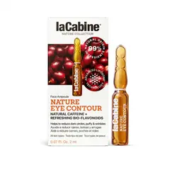 مشخصات، قیمت و خرید ویال دور چشم کافئین طبیعی لاکابین کاهش تیرگی و پف زیر چشم La Cabine NATURE Eye Contour کد0063