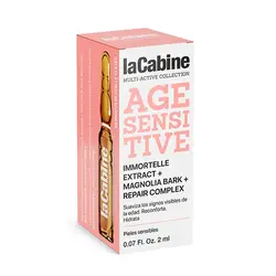 مشخصات، قیمت و خرید ویال صورت سنسیتیو لاکابین ضد پیری و جوانساز پوست بسیار حساس La Cabine age sensitive کد6646 (یک ویال)