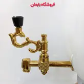 سماور گازی رنگی سیلور مدل توپی سفید ترموکوپل دار