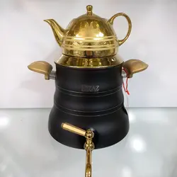 کتری قوری نزاز کد 3026 مشکی طلایی