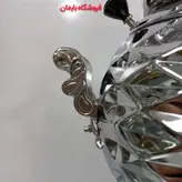 سماور گازی سیلور مدل توپی کروم اینه دار ترموکوپل دار