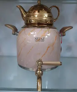 کتری قوری نزاز مدل سنگی کد 3024 کرم