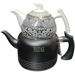 کتری قوری نزاز کد 2406 مشکی 3 لیتری