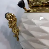 سماور گازی سیلور مدل توپی اناناسی کرم ترموکوپل دار