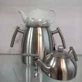 کتری قوری نزاز مدل مات کد 4022 دو قوری دار
