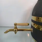 کتری قوری نزاز مدل 2604 مشکی طلایی