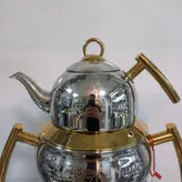 کتری قوری نزاز کد 4029 دسته طلایی