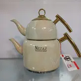 کتری قوری نزاز مدل سنگی کد 2416 کرم