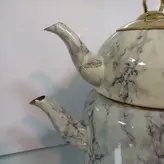 کتری قوری نزاز مدل سنگی کد 2416 سفید