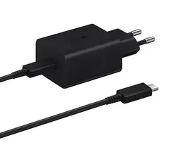 شارژر اصلی 45 واتی سوپرفست سامسونگ   Samsung Adapter Charging EP-T4510XBEG  – 45W اصلی با گارانتی و کابل دو متری