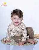 بلوز و شلوار پنبه پسرانه طرح هاپو