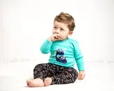 سرویس تکه باز پنبه پسرانه طرح دایناسور