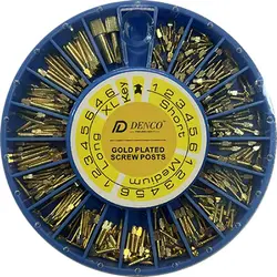 پین برنجی آسورت 240 عددی دنکو Denco Gold Plated Screw Post