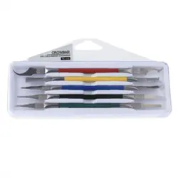 ست تیغ (کاتر)5 عددی دارای دسته دوطرفه مدل TE-018