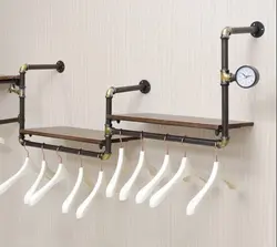 شلف لوله ابی دیواری چوب روس