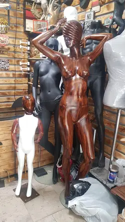 مانکن زنانه ترک رنگ طرح چوب