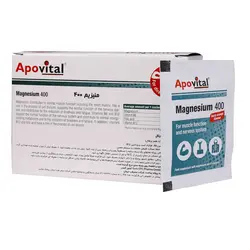 ساشه منیزیم 400 تعداد30 عدد آپوویتال  Apovital