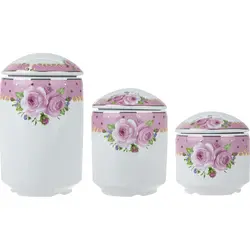 ست بانکه طرح گل مجموعه ۳ عددی