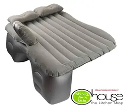 تشک مسافرتی بادی همراه با کمپرسور و سه عدد سرنازل(مدل جنس مخمل)صندلی عقب خودرو همراه با کیسه حمل