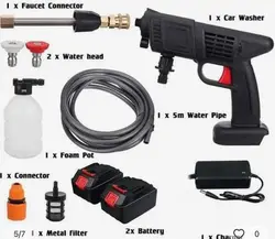 کارواش پرفشار و سم پاش شارژی 96 ولت سایبر مدل CYCW-9601