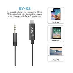 کابل تبدیل بویا مدل Boya By-K2
