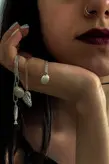 گردنبند نقره دست‌‌ساز 