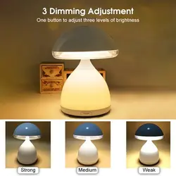 چراغ خواب طرح قارچ مدل مولتی کالر کد JIMI111Bedside lamp with mushroom design, multi-color code JIMI111