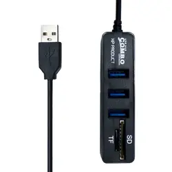هاب و رم ریدر XP-Product XP-HC834c 3PortXP-Product XP-HC834c 3Port HUB + Card reader USB2.0 combo