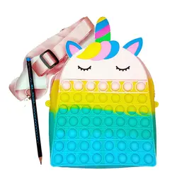 کیف رودوشی فیجت ضد استرس مدل پاپیت یونیکورن handsfree bag