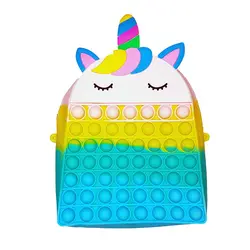 کیف رودوشی فیجت ضد استرس مدل پاپیت یونیکورن handsfree bag