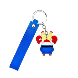 جاکلیدی سیلیکونی خرچنگ + بند آویزKeychain Pendant