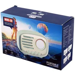 اسپیکر بلوتوثی رم و فلش خور MMS-08MMS-08 Wireless Speaker