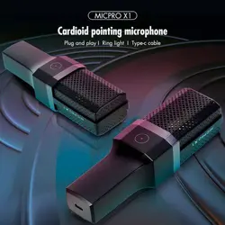 میکروفون کندانسور و پایه لرزشگیر Yanmai Micpro X1 + پاپ فیلترYanmai Micpro X1 Microphone