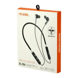 هندزفری بلوتوث دورگردنی Novax BL-206Novax BL-206 Wireless Handsfree