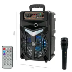 اسپیکر چمدانی بلوتوثی رم و فلش خور Galexbit GS-13 + میکروفون و ریموت کنترلGALEXBIT GS-13 WIRELESS SPEAKER