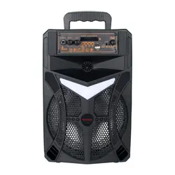 اسپیکر چمدانی بلوتوثی رم و فلش خور Galexbit GS-13 + میکروفون و ریموت کنترلGALEXBIT GS-13 WIRELESS SPEAKER