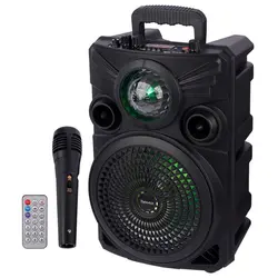 اسپیکر بلوتوثی رم و فلش خور Galexbit GS20 + میکروفون و ریموت کنترلGALEXBIT GS20 WIRELESS SPEAKER