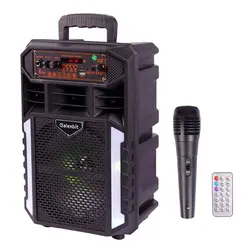 اسپیکر بلوتوثی رم و فلش خور Galexbit GS18 + میکروفون و ریموت کنترلGALEXBIT GS18 WIRELESS SPEAKER