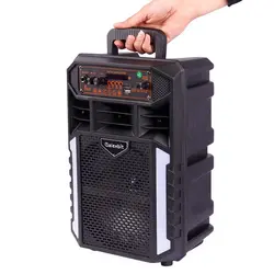 اسپیکر بلوتوثی رم و فلش خور Galexbit GS18 + میکروفون و ریموت کنترلGALEXBIT GS18 WIRELESS SPEAKER