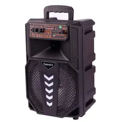 اسپیکر بلوتوثی رم و فلش خور Galexbit GS19 + میکروفون و ریموت کنترلGALEXBIT GS19 WIRELESS SPEAKER