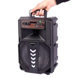 اسپیکر بلوتوثی رم و فلش خور Galexbit GS19 + میکروفون و ریموت کنترلGALEXBIT GS19 WIRELESS SPEAKER