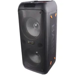 اسپیکر چمدانی بلوتوثی رم و فلش خور RS-D32 + میکروفون و ریموت کنترلRS-D32 WIRELESS SPEAKER