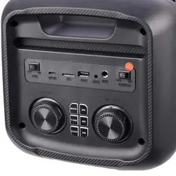 اسپیکر چمدانی بلوتوثی رم و فلش خور RS-D32 + میکروفون و ریموت کنترلRS-D32 WIRELESS SPEAKER