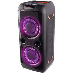 اسپیکر چمدانی بلوتوثی رم و فلش خور RS-D30 + میکروفون و ریموت کنترلRS-D30 WIRELESS SPEAKER