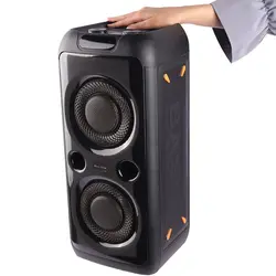 اسپیکر چمدانی بلوتوثی رم و فلش خور RS-D30 + میکروفون و ریموت کنترلRS-D30 WIRELESS SPEAKER