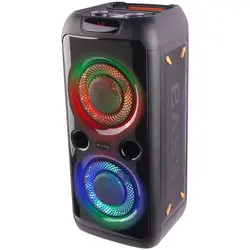 اسپیکر چمدانی بلوتوثی رم و فلش خور RS-D30 + میکروفون و ریموت کنترلRS-D30 WIRELESS SPEAKER