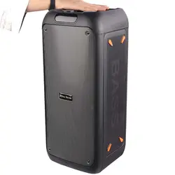 اسپیکر چمدانی بلوتوثی رم و فلش خور RS-D31 + میکروفون و ریموت کنترلRS-D31 WIRELESS SPEAKER